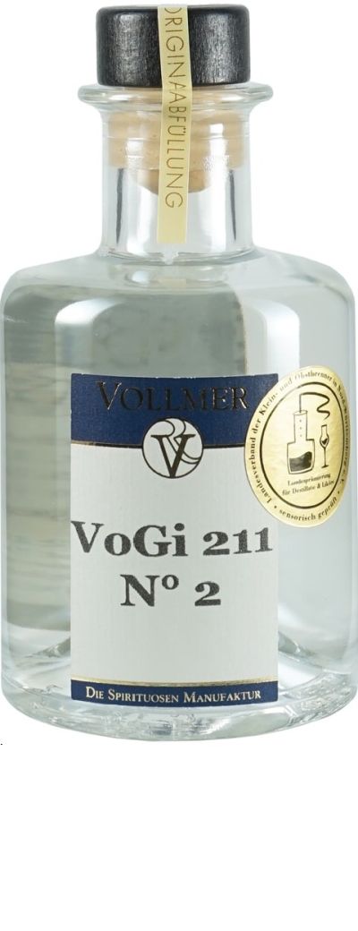 <br><b>VoGi 211 N°2, Vollmers klassischer Gin mit Botanicals 0,2l</b><br>